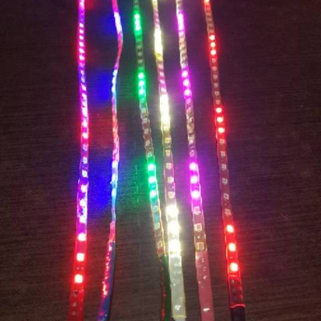 Led Strip Cumi 12 Volt Mobil Motor 45cm Nyala Running