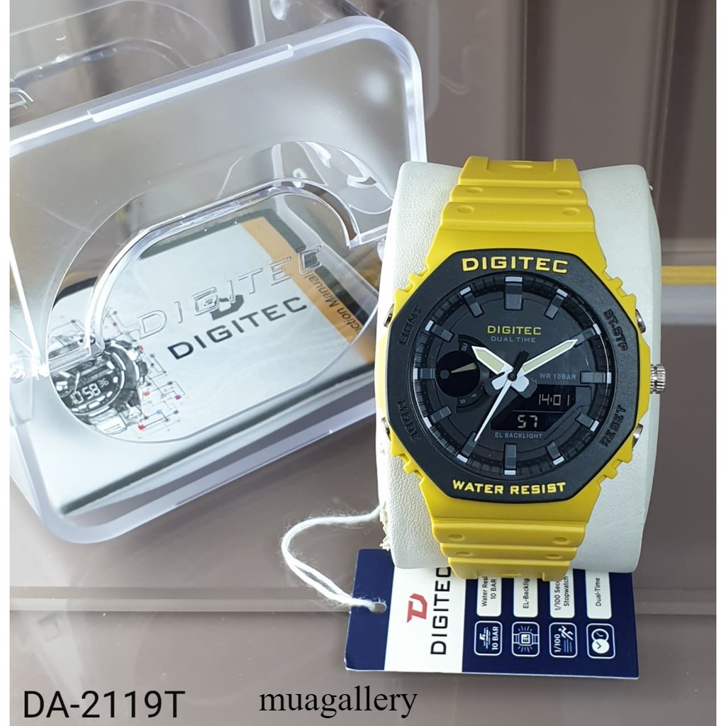 Jam Tangan Pria Digitec DA 2119 / Digitec 2119 / DA 2119 Analog Water Proff Rubber