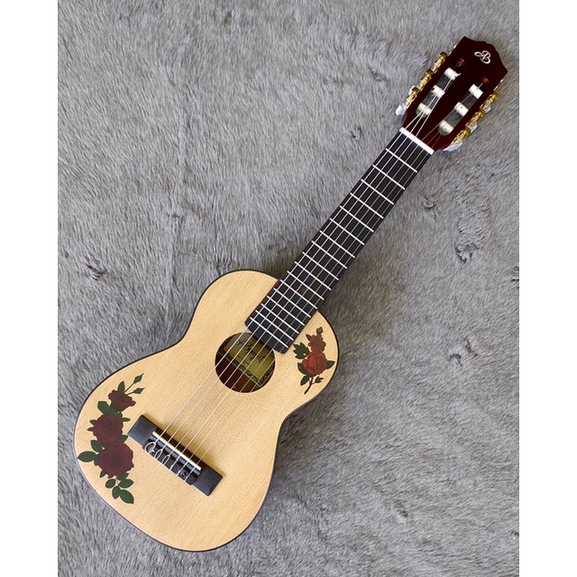 Red Rose Guitalele Nilon Original Handmade by abproject