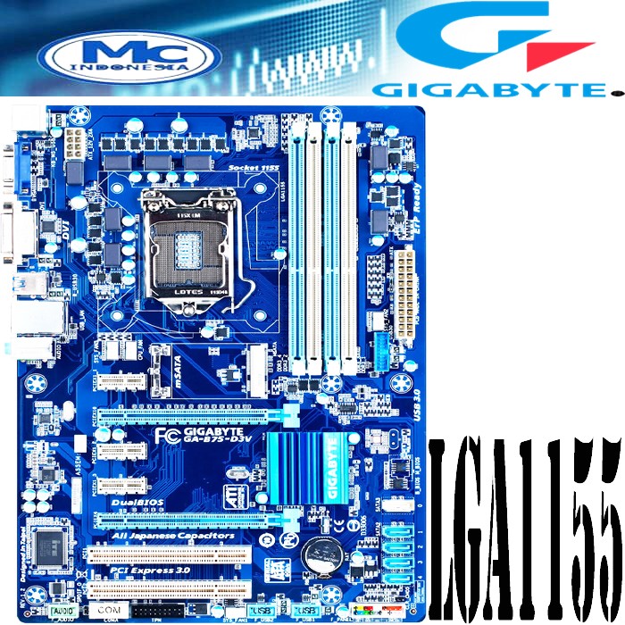 Mainboard Motherboard MOBO B75 ATX LGA 1155 Onboard