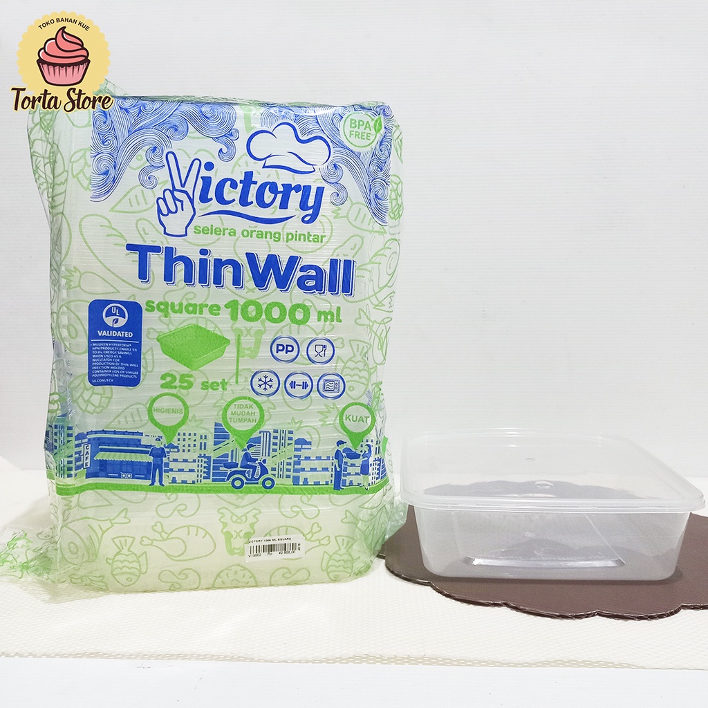 THINWALL VICTORY 1000ml SQUARE