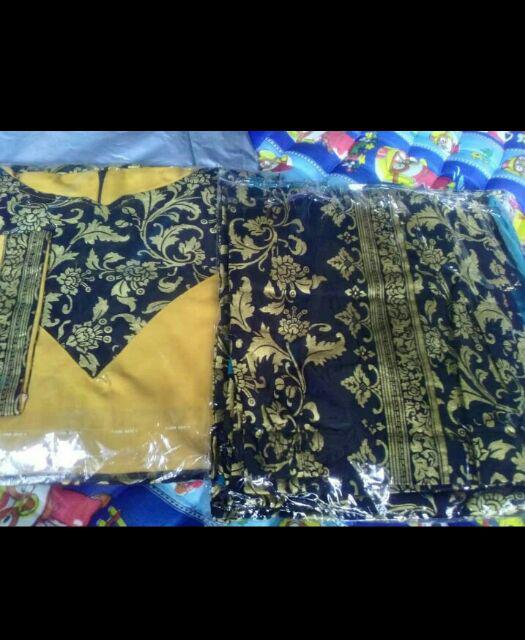 Couple Vivian Seroja Lumbung Batik Maura Couple - Sania Ruffle Couple Batik Modern