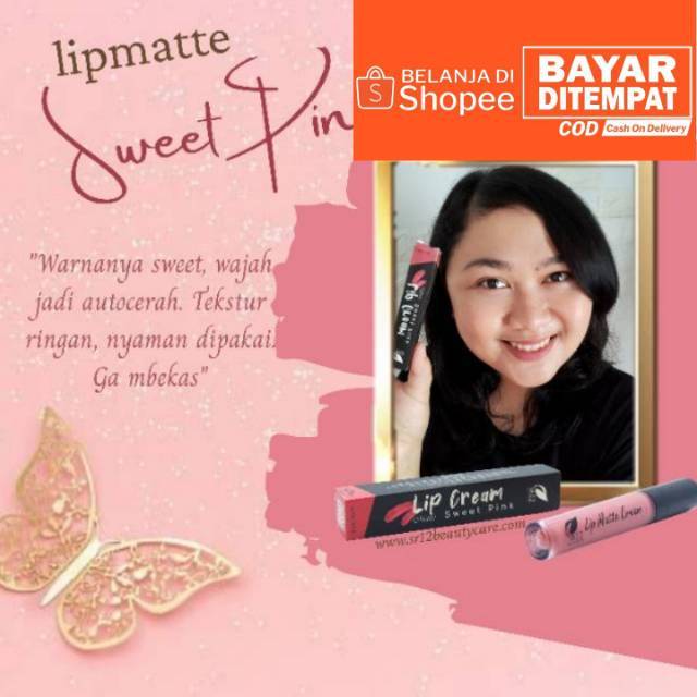 Lipcream SR12 / Lipmatte / Cheris me / Nude berry / Sweet pink