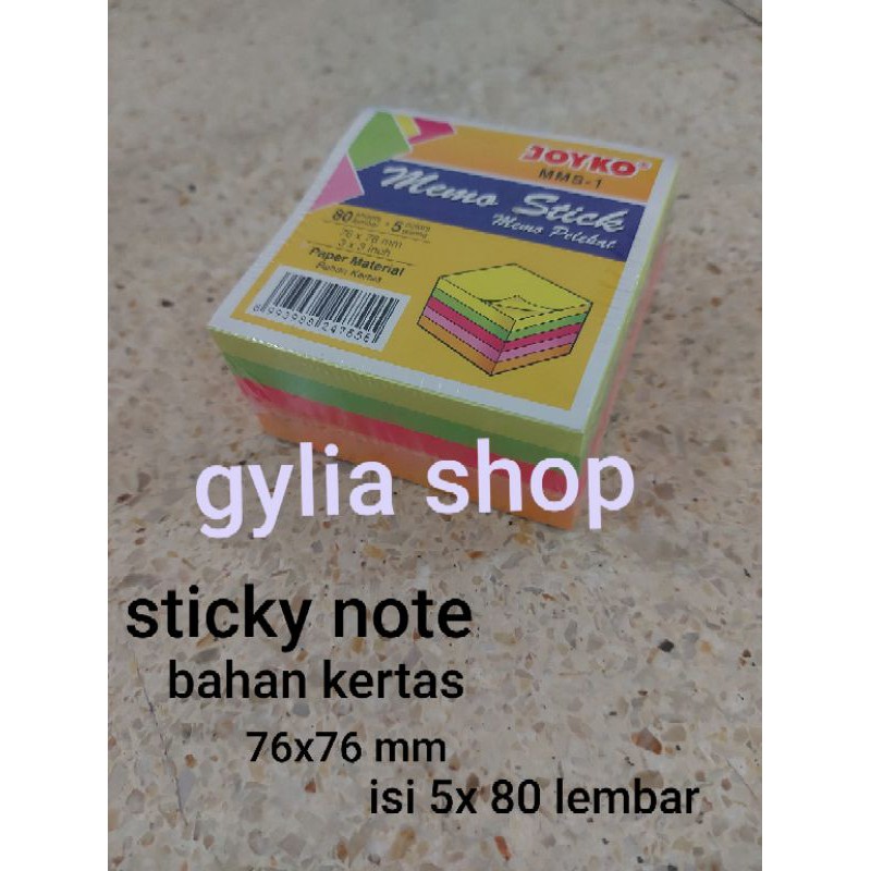 

Memo Sticky / Sticky Note / kertas Catatan isi 400 lbr