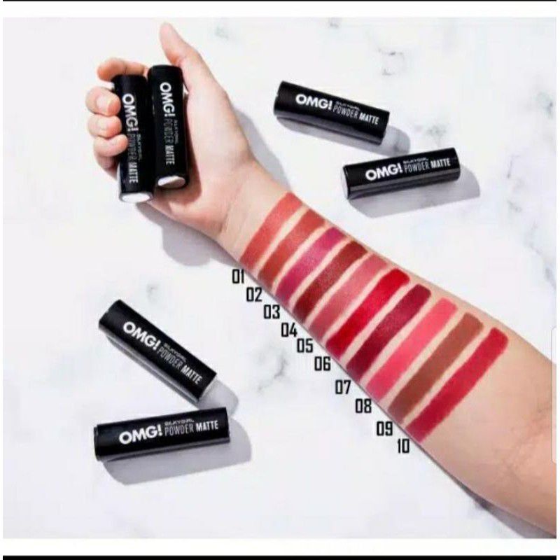 Lipstik Powder Matte Silky Girl OMG