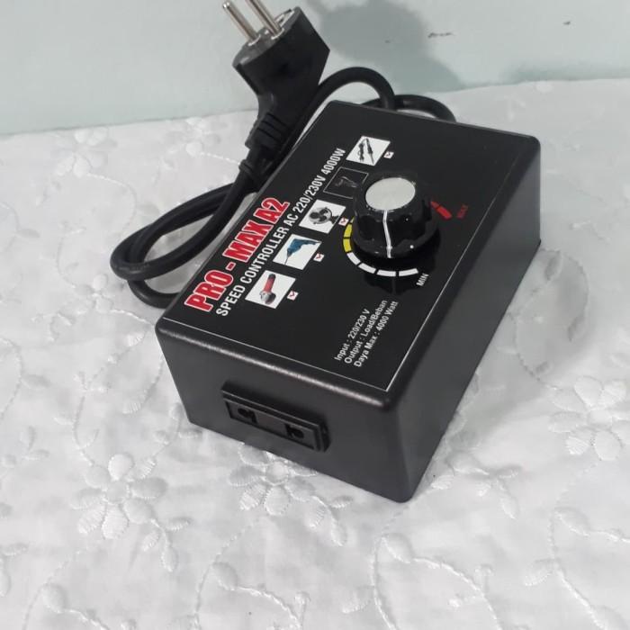 Pengatur Dimer 4000 Watt Untuk Mengatur Kecepatan Gerinda, Bor, Kipas, Dll.