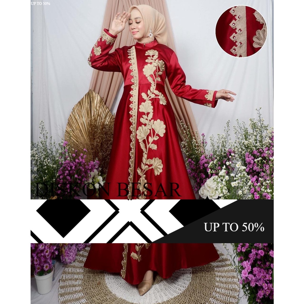 (COD)TERMURAH ( COD ) NEW EDITION GAMIS BRIDAIL BARBIE DREES/GAMIS MUSLIMAH KEKINIAN 100%REALPICT DA