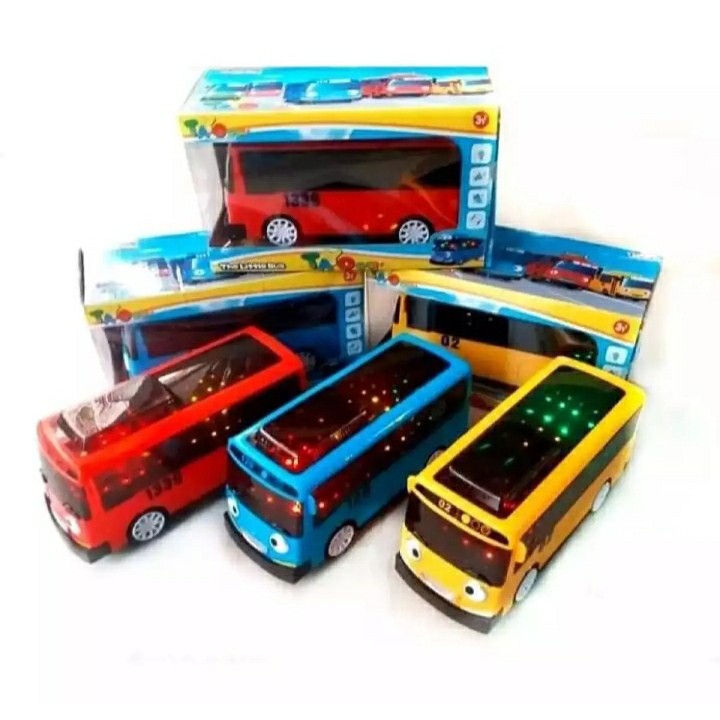 NewMainanThe Little Bus Tayoo/Mainan Mobil Bus Tayoo Nyala Dan Musik/ Mainan Mobil/Mainan