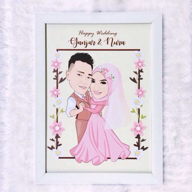 

A3 karikatur couple