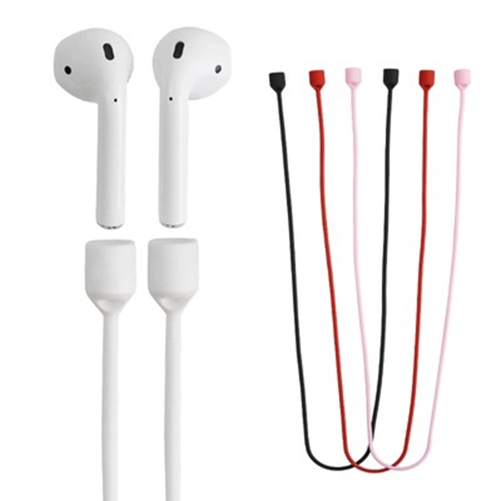 1pc Tali Lanyard Silikon Magnetik anti Hilang Untuk Airpods