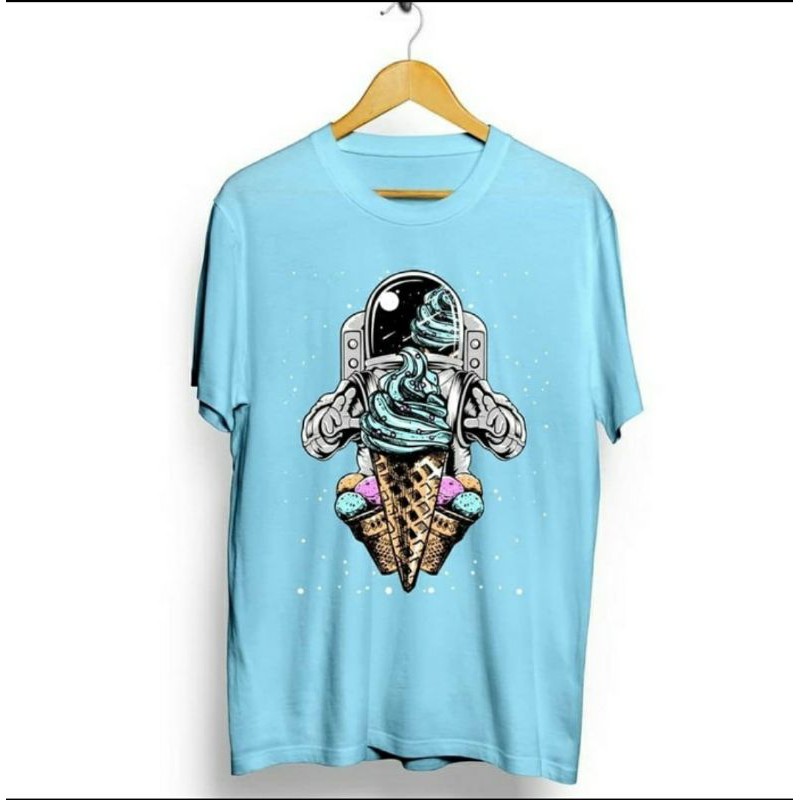 Kaos Baju Distro Keren Motif Astronot EsKrim