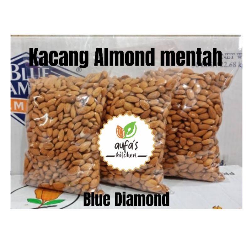 

Kacang Almond Mentah Kupas 1kg