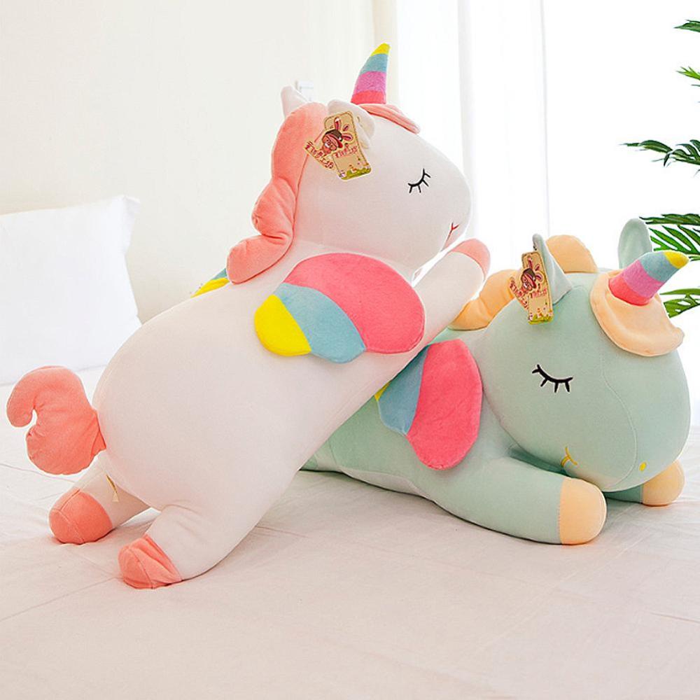 Timekey Mainan Boneka Stuffed Plush Unicorn 30cm Untuk Hadiah Ulang Tahun Anak Perempuan O1Q2