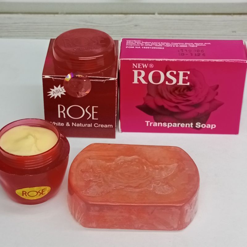 Cream Rose Original+Sabun Rose Transparan Soap