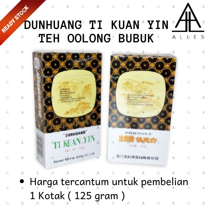 

DUNHUANG TI KUAN YIN/Oolong Tea/ Teh Bubuk/ China Fujian 125 gram