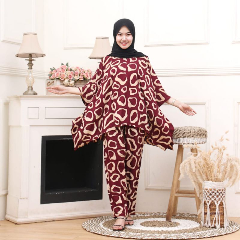 NEW PROMO ONE SET SUPER JUMBO SLEEPWEAR DAILY SET BEST SELLER RAYON POLOS PREMIUM