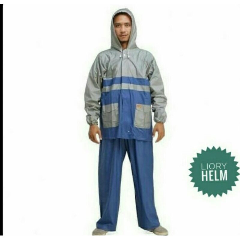 JAS HUJAN DEWASA PRIA WANITA ELMONDO EJC905 STELAN JAKET CELANA JAS HUJAN ELMONDO NEWKOMBINASI