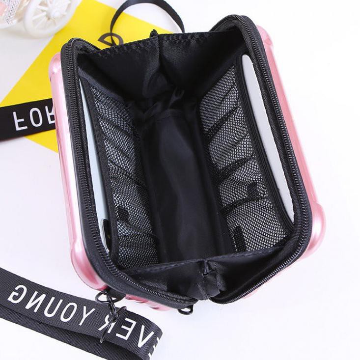 LQC Tas Koper Mini Selempang Wanita/Mini Koper Import/Tas Make Up Wanita/Tas Lucu Kekinian/Tas Mini⁑