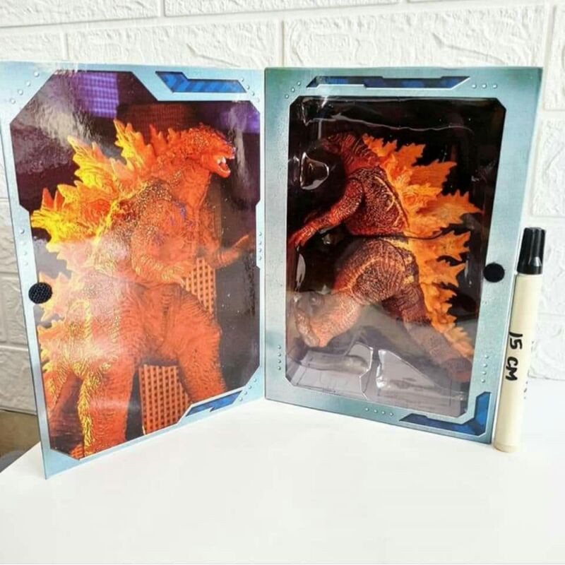 Mainan action figure burning godzilla godzilla king of the monster