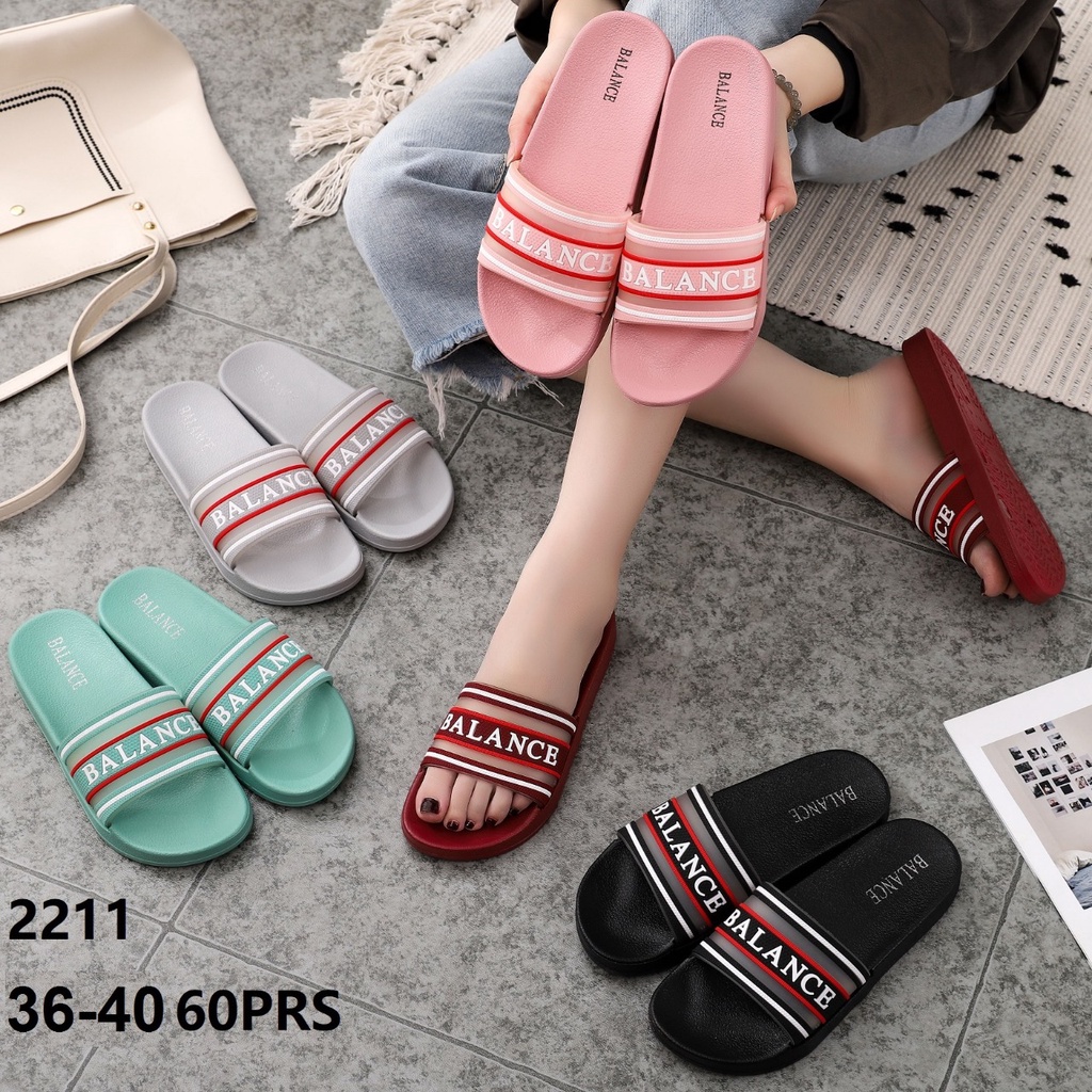 SANDAL BALANCE 2211 ORIGINAL SLOP LIST BALANCE JELLY LENTUR TRENDY ELASTIS ANTI SLIP EMPUK NYAMAN TAHAN AIR