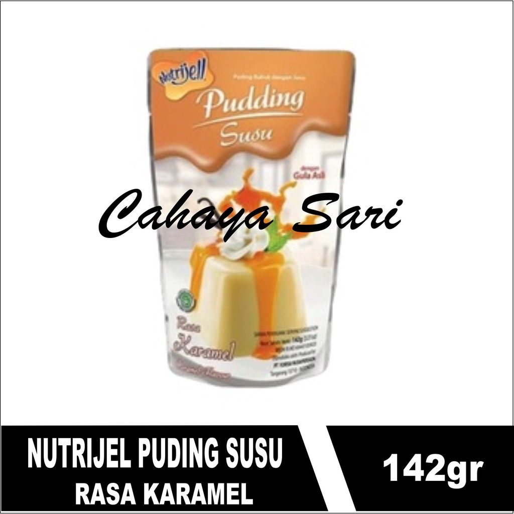 

nutrijel PUDING susu rasa KARAMEL caramel flavour 142gr (5.01oz) + vla