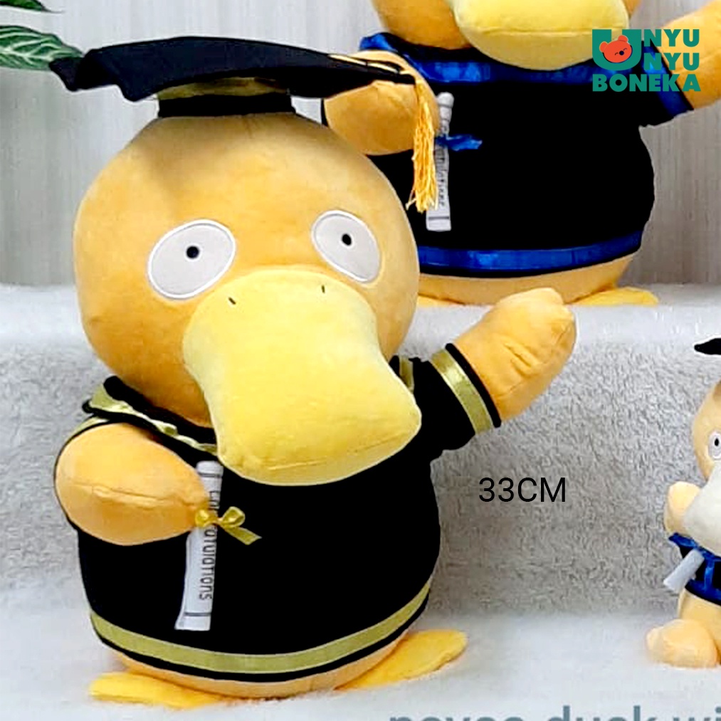 boneka toga wisuda psyco duck animal graduation souvenir