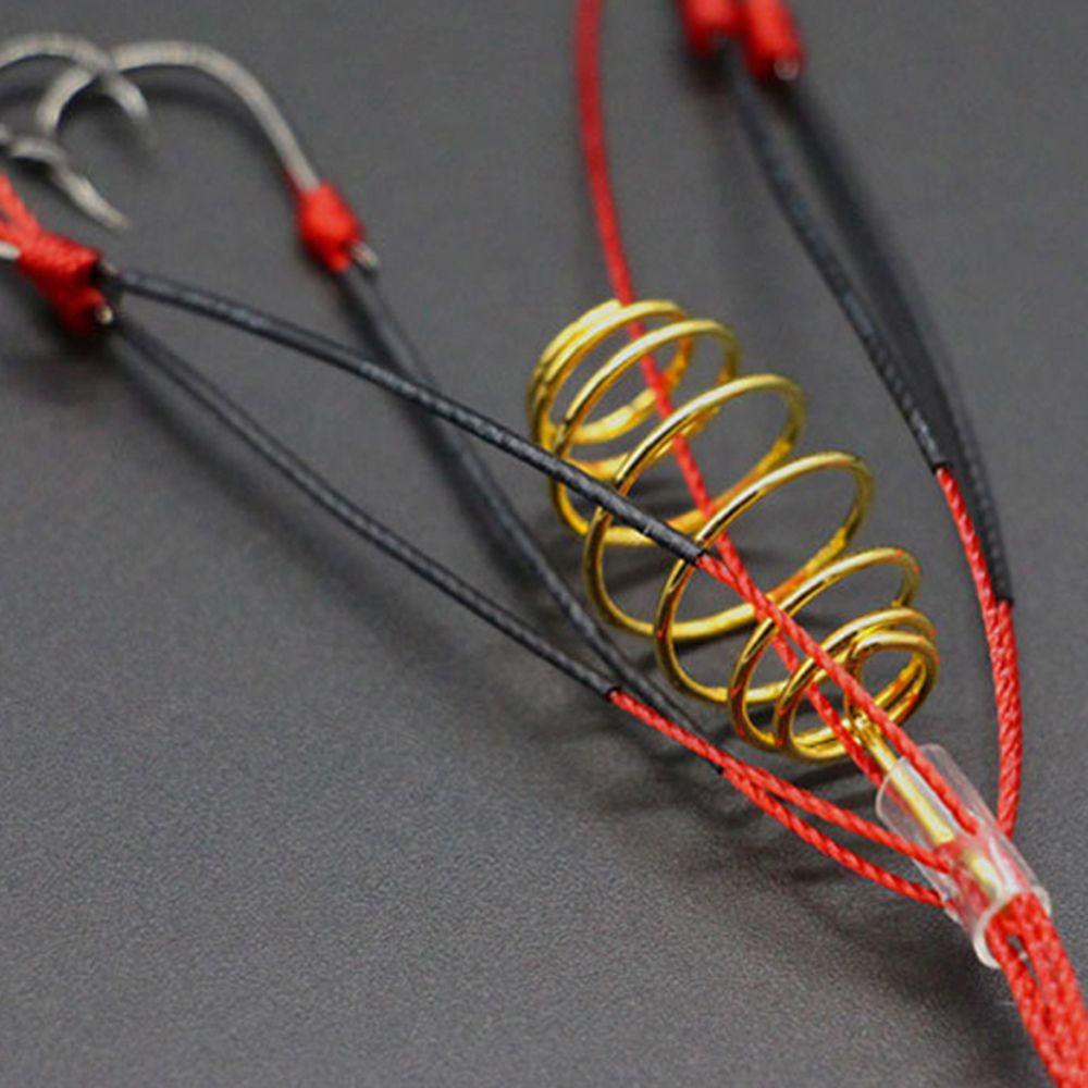 Lanfy Fishinghook Memancing Aksesoris High Quality Alat Pancing Kasar Fishing Tackle Anti Winding Bait Trap Feeder Springs Pancing Umpan Hooks