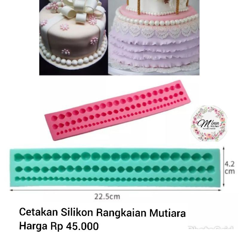 Cetakan Silikon Rangkaian Mutiara
