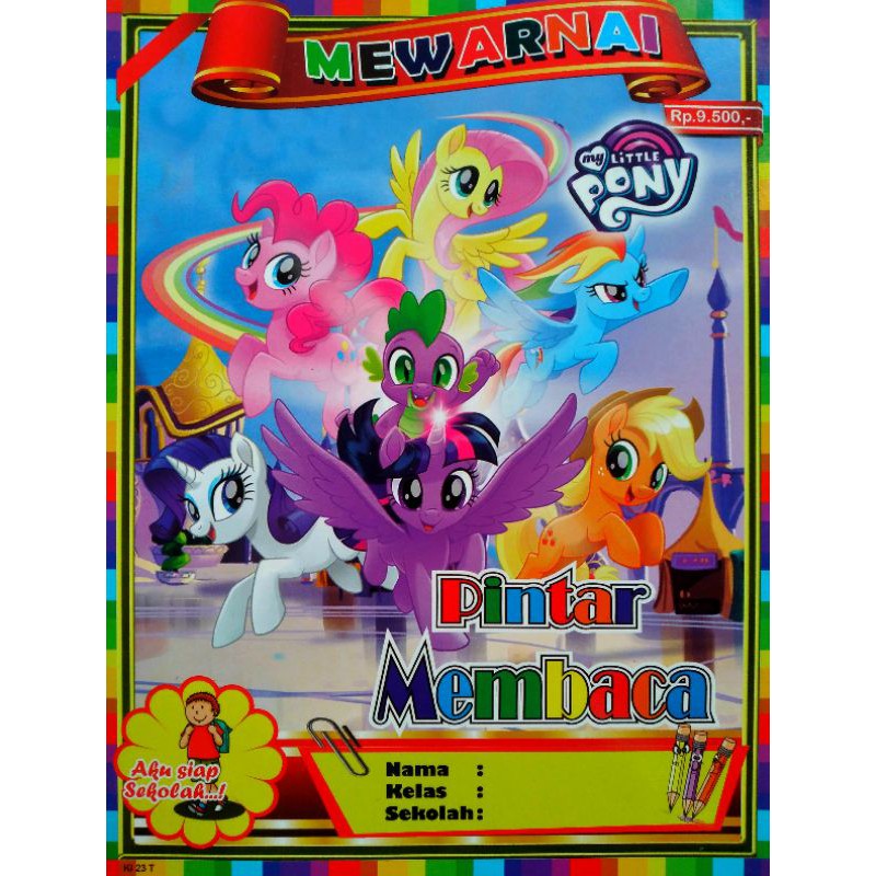 Buku Mewarnai Gambar Little Pony Kuda Pony Shopee Indonesia