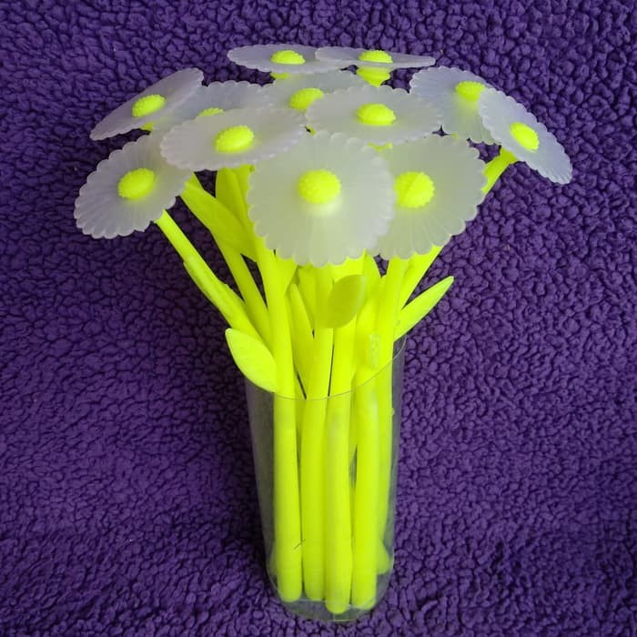 

MURAH FLOWER JELLY PEN COLOR CHANGE - PULPEN GEL MOTIF BUNGA - SOUVENIR ATK