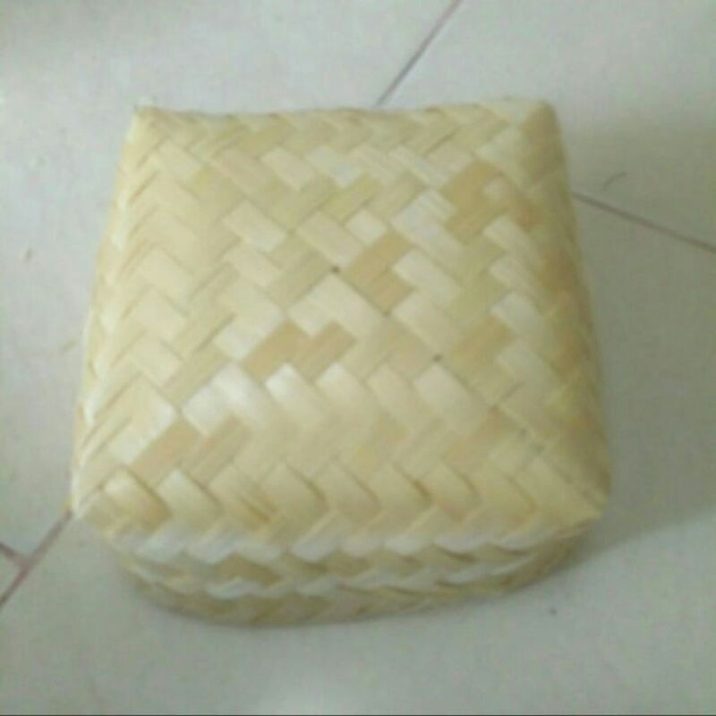 [ Halodul ] besek bambu 20 x 20 cm