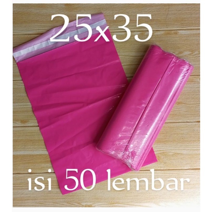 

Plastik Polymailer / packing online shop / olshop 25 x 35 isi 50 lbr