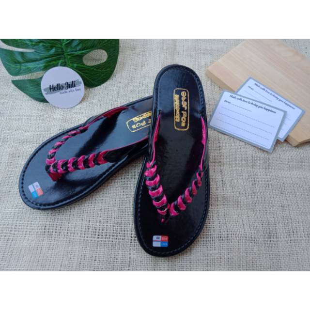 ZANNETA | SENDAL KEPANG WANITA + Kartu Ucapan