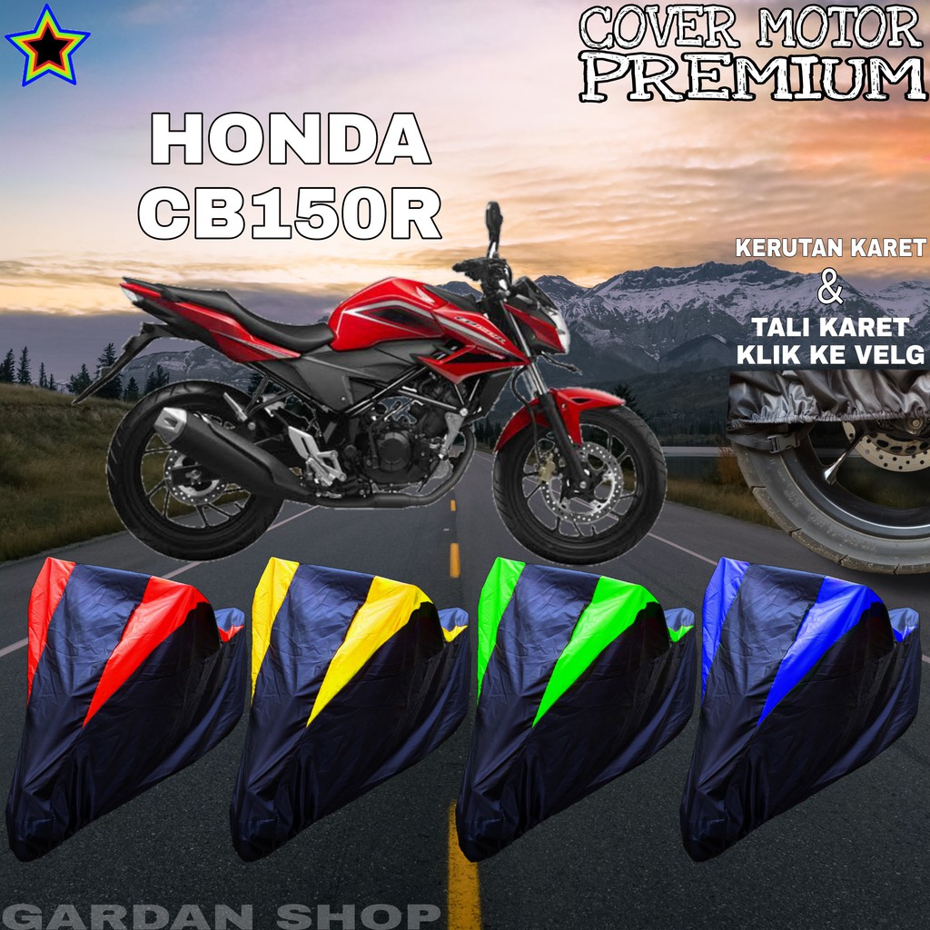 Sarung Motor HONDA CB150R Hitam KOMBINASI Body Cover Penutup Honda PREMIUM