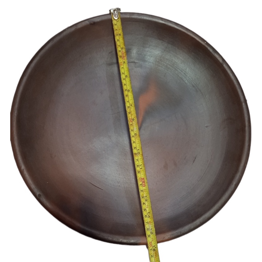 Piring Gerabah Tanah Liat Ukuran Besar Diameter 40cm| Piring Tanah Liat Besar|Piring Gerabah Jumbo