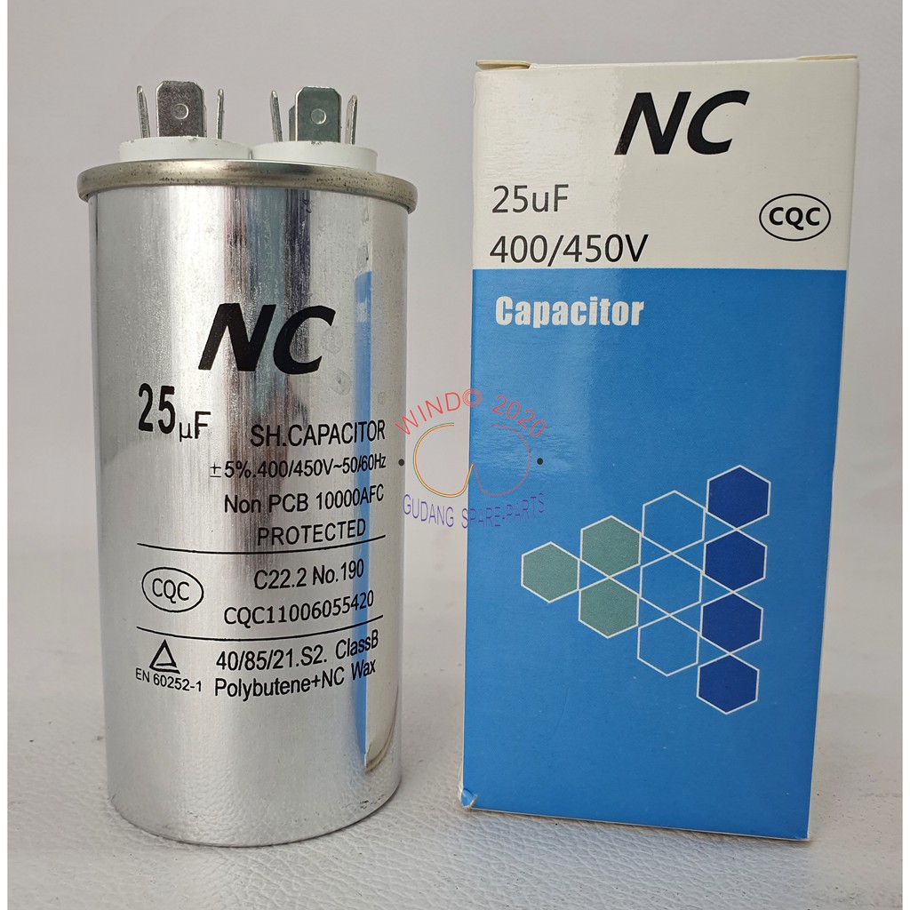 KAPASITOR NC | RUNNING CAPACITOR | KAPASITOR STARTING 2 KAKI | ALCO AC