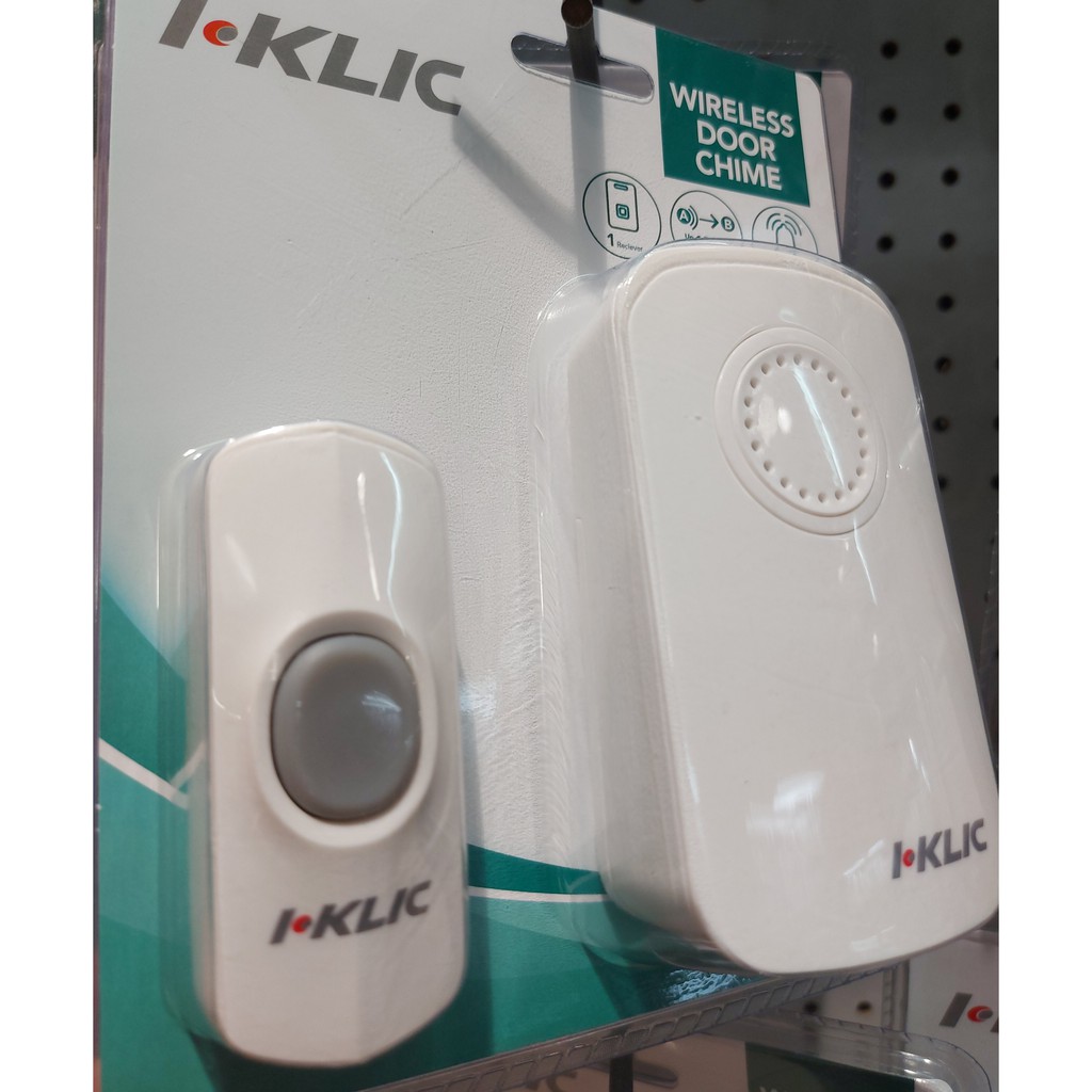 I-KLIC BEL PINTU NIRKABEL / BEL RUMAH 100METER / WIRELESS DOORBELL BATT 1 ON 1