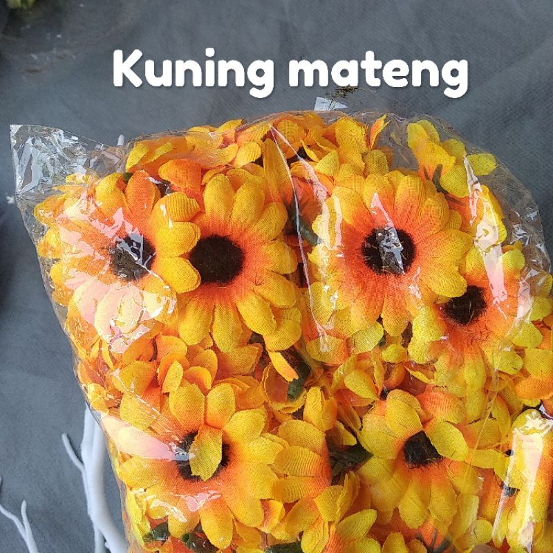 Bunga matahari mini 4 cm / Bahan mahar