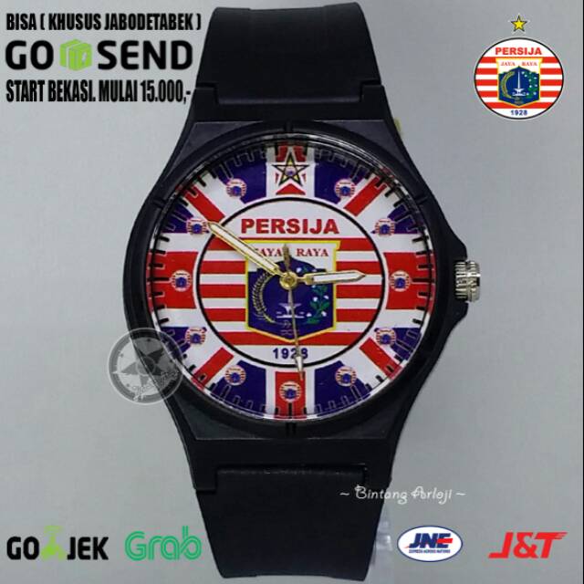 JAM TANGAN PERSIJA ANTI AIR (+BOX JAM BB &amp; +BATREI CADANGAN)