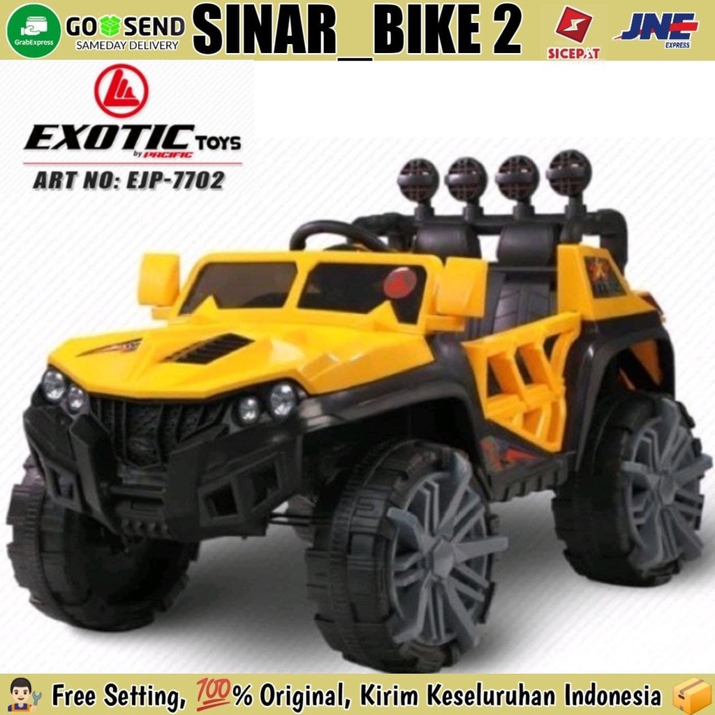 Mobil Mobilan EXOTIC EJP 7712 JEEP Jok Kulit Remote Mainan Anak &amp; EJP 7702.7732