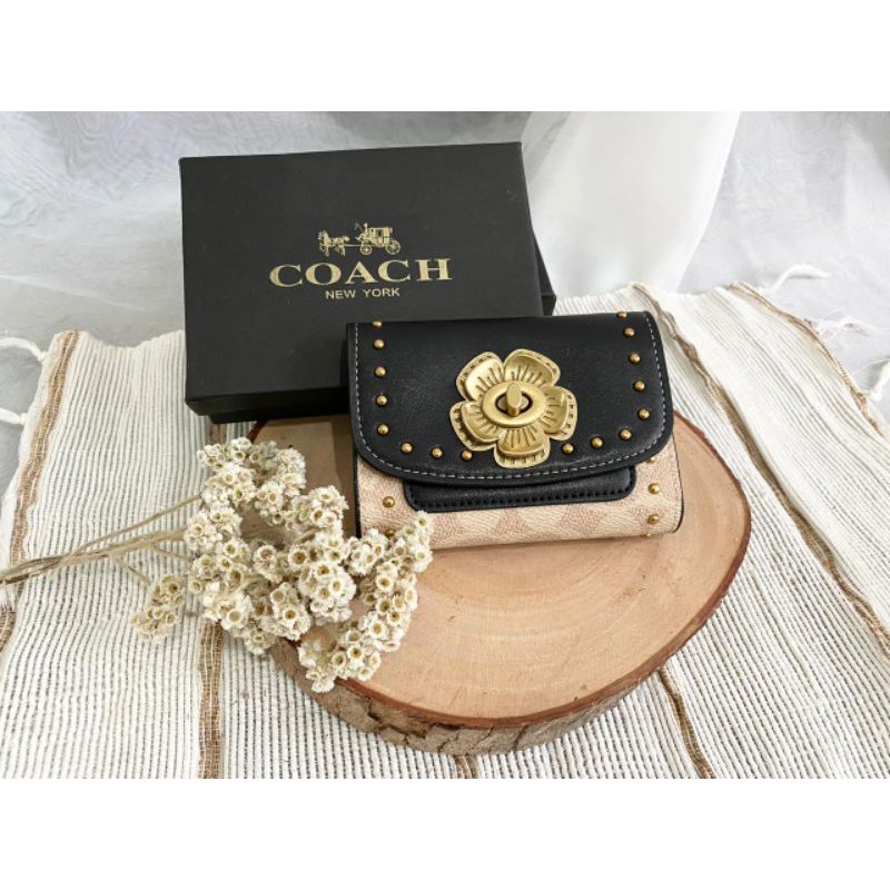 Coach dompet parker mini lipat free box