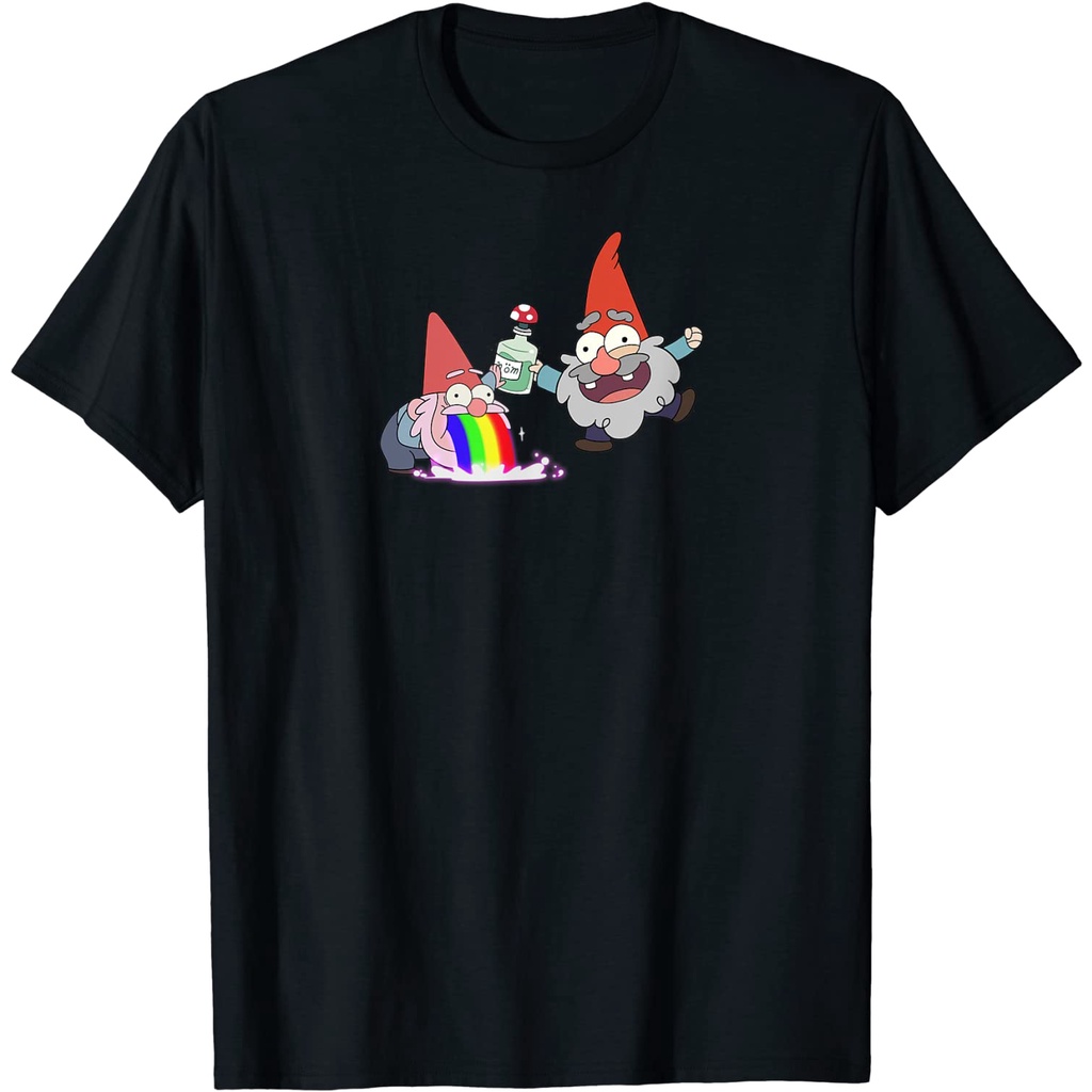 Baju Dewasa Rainbow Puking Party Gnome Gravity Inspired Big Dipper Falls T-Shirt