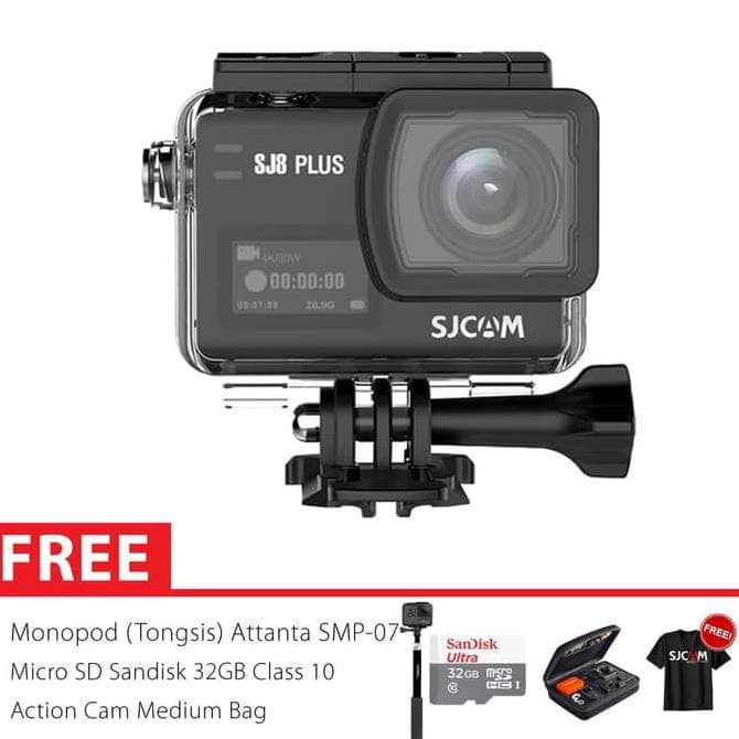 SJCAM SJ8 PLUS 4K Touchscreen Action Kamera Super 32GB