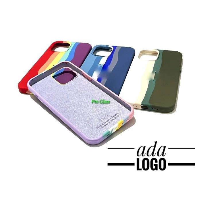 C201.5 IPhone 12 / 12 PRO / 12 Mini / 12 PRO MAX Rainbow Full Silicone Soft Case Silicone