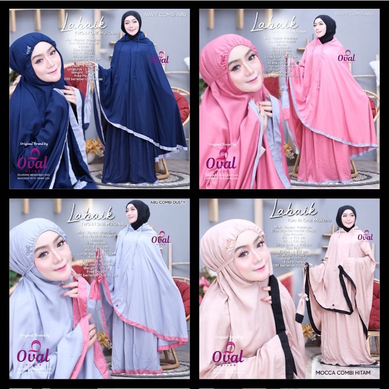 Labaik 2in 1 Mukena by OVAL HIJAB