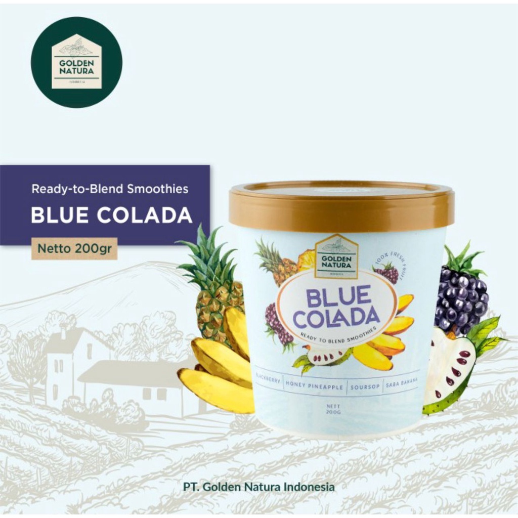 

Golden Natura Ready to Blend Blue Colada Smoothies-Smoothies Buah Beku