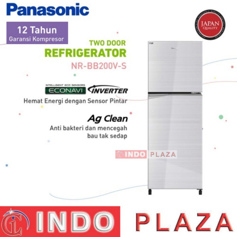 KULKAS PANASONIC 2 PINTU INVERTER BB200V / BB210V