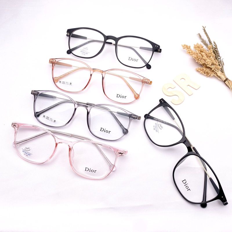 freme kacamata pria wanita bahan plastik dengan batang freme besi super ringan dan nyaman