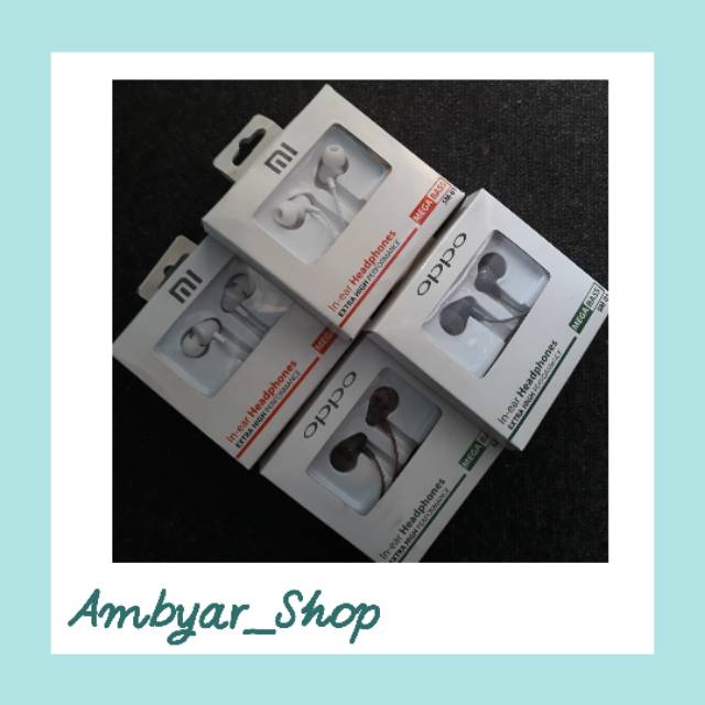 HEADSET  OPPO XIAOMI SM-01 SUPER BASS EARPHONES MURAH