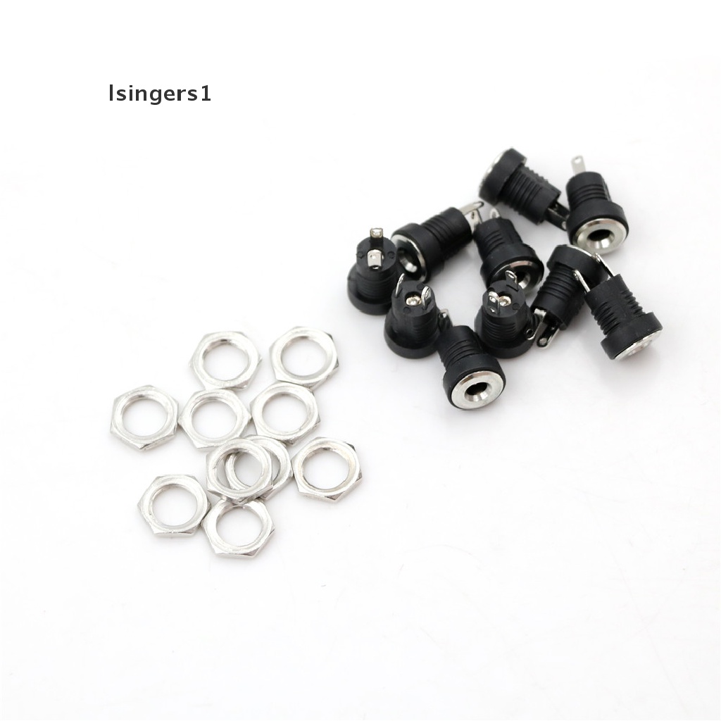 (lsingers1) 10pcs Soket Jack Power DC Female 3.5x1.35mm